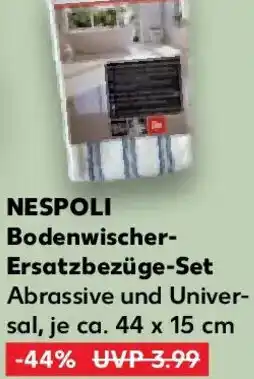 Kaufland NESPOLI Bodenwischer Ersatzbezüge-Set Angebot