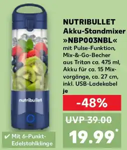 Kaufland NUTRIBULLET Akku-Standmixer NBP003NBL Angebot