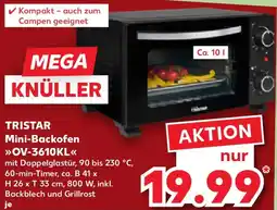 Kaufland TRISTAR Mini-Backofen OV-3610KL Angebot