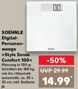 Kaufland SOEHNLE Digital Personenwaage Style Sense Comfort 100 Angebot