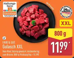 Aldi Nord FAIR & GUT Gulasch XXL Angebot