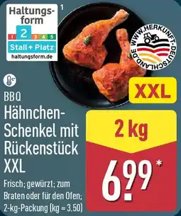 Aldi Nord BBQ Hähnchen Schenkel mit Rückenstück XXL Angebot