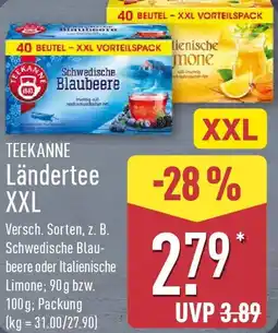 Aldi Nord TEEKANNE Ländertee XXL Angebot