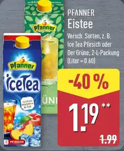 Aldi Nord PFANNER Eistee Angebot