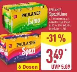 Aldi Nord PAULANER Spezi/Limo Angebot