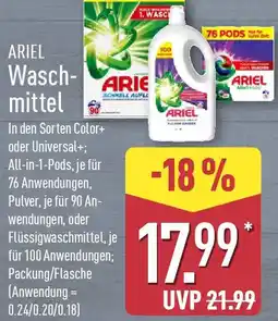 Aldi Nord ARIEL Waschmittel Angebot