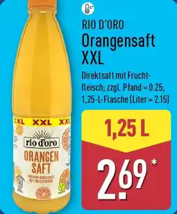 Aldi Nord RIO D'ORO Orangensaft XXL Angebot