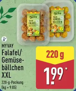 Aldi Nord MYVAY Falafel/ Gemüsebällchen XXL Angebot
