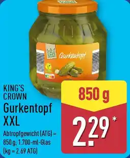 Aldi Nord KING'S CROWN Gurkentopf XXL Angebot