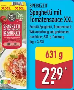 Aldi Nord SPEISEZEIT Spaghetti mit Tomatensauce XXL Angebot