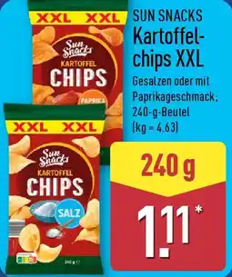 Aldi Nord SUN SNACKS Kartoffelchips XXL Angebot