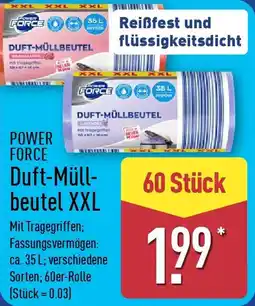 Aldi Nord POWER FORCE Duft-Müllbeutel XXL Angebot