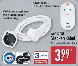 Aldi Nord WORKZONE Stecker/Kabel Angebot