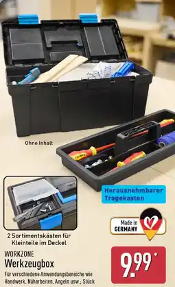 Aldi Nord WORKZONE Werkzeugbox Angebot