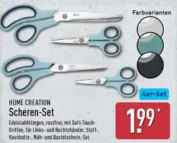 Aldi Nord HOME CREATION Scheren-Set Angebot