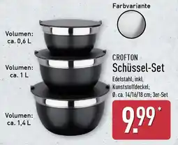 Aldi Nord CROFTON Schüssel-Set Angebot