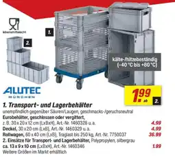 toom Baumarkt ALUTEC 1. Transport- und Lagerbehälter Angebot