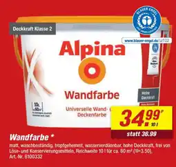 toom Baumarkt Alpina Wandfarbe Angebot