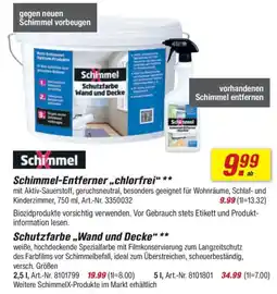 toom Baumarkt Schimmel Schimmel-Entferner „chlorfrei" Angebot