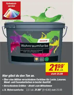 toom Baumarkt toom Wohnraumfarbe Angebot
