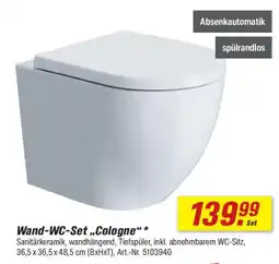 toom Baumarkt Wand-WC-Set „,Cologne" * Angebot