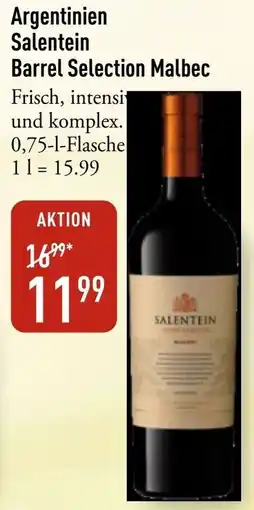 Galeria Markthalle Argentinien Salentein Barrel Selection Malbec Angebot
