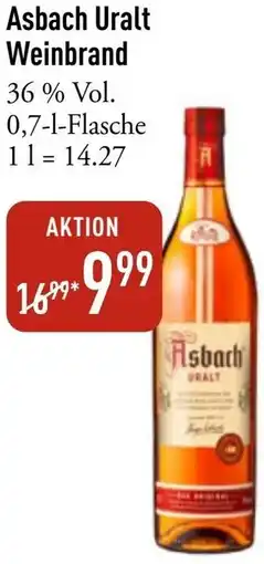 Galeria Markthalle Asbach Uralt Weinbrand Angebot