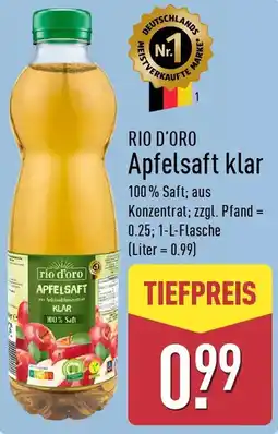 Aldi Nord RIO D'ORO Apfelsaft klar Angebot
