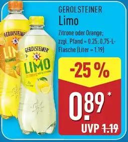 Aldi Nord GEROLSTEINER Limo Angebot