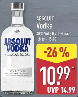 Aldi Nord ABSOLUT Vodka Angebot