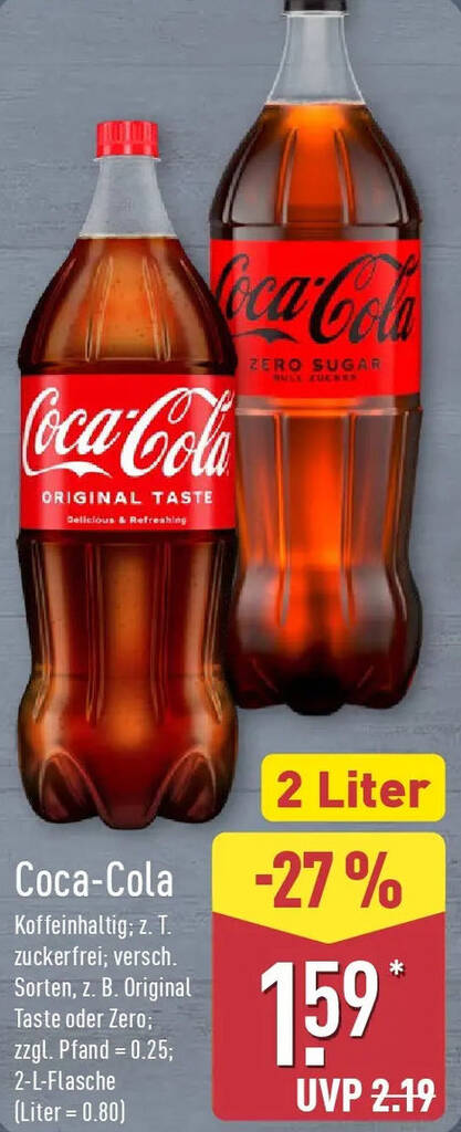 Verwunderlich Aldi Cola Angebot Bilder