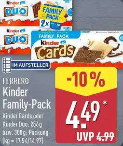 Aldi Nord FERRERO Kinder Family-Pack Angebot