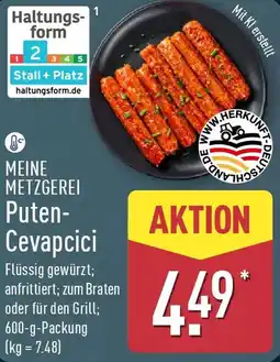 Aldi Nord MEINE METZGEREI Puten Cevapcici Angebot