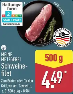 Aldi Nord MEINE METZGEREI Schweinefilet Angebot