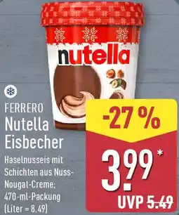 Aldi Nord FERRERO Nutella Eisbecher Angebot