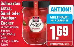 HIT Schwartau Extra, Samt oder Weniger Zucker Angebot