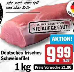HIT Deutsches frisches Schweinefilet Angebot