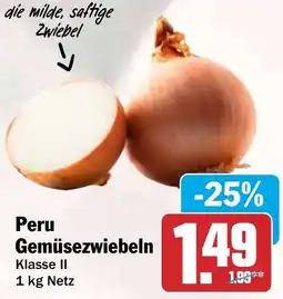 HIT Peru Gemüsezwiebeln Angebot