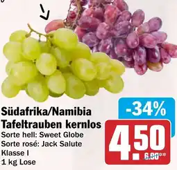 HIT Südafrika/Namibia Tafeltrauben kernlos Angebot