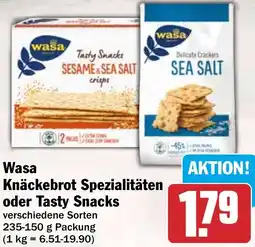 HIT Wasa Knäckebrot Spezialitäten oder Tasty Snacks Angebot