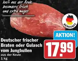 HIT Deutscher frischer Braten oder Gulasch vom Jungbullen Angebot