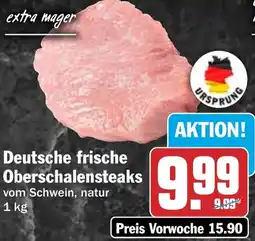 HIT Deutsche frische Oberschalensteaks Angebot