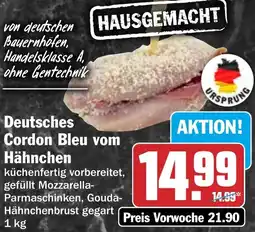 HIT Deutsches Cordon Bleu vom Hähnchen Angebot