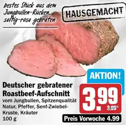 HIT Deutscher gebratener Roastbeef-Aufschnitt Angebot