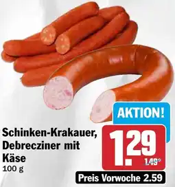 HIT Schinken-Krakauer, Debrecziner mit Käse Angebot