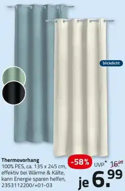 ROLLER Thermovorhang Angebot