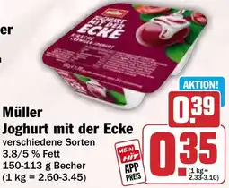HIT Müller Joghurt mit der Ecke Angebot