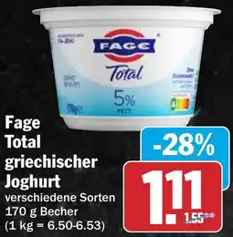 HIT Fage Total griechischer Joghurt Angebot