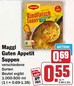 HIT Maggi Guten Appetit Suppen Angebot