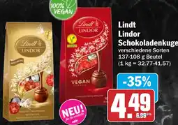 HIT Lindt Lindor Schokoladenkugeln Angebot